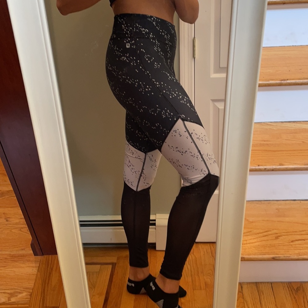 Fabletics Printed Leggings With Mesh Detail - image 2